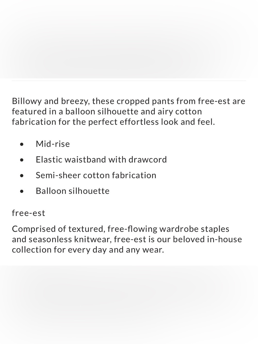 Free People Playa Party Balloon Pants - Picture 8 of 8